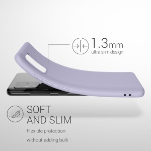 Husa Kwmobile pentru Samsung Galaxy A51, Mov deschis, Silicon, KWM000010YZ053C - Img 6