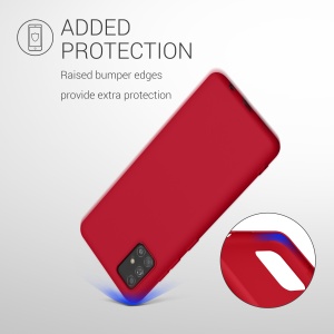 Husa Kwmobile pentru Samsung Galaxy A51, Rosu, Silicon, KWM000010YZ043C - Img 6