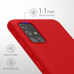 Husa Kwmobile pentru Samsung Galaxy A51, Rosu, Silicon, KWM000010YZ051C - Img 3