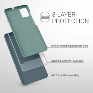 Husa Kwmobile pentru Samsung Galaxy A51, Silicon, Albastru, 51197.202 - Img 3