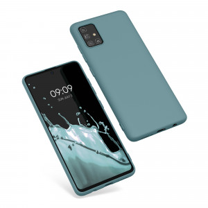 Husa Kwmobile pentru Samsung Galaxy A51, Silicon, Verde, 51196.207 - Img 2