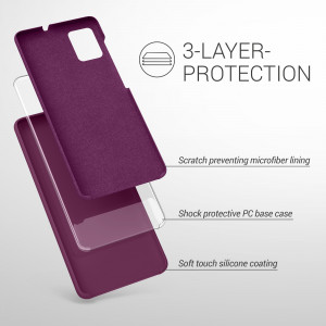 Husa Kwmobile pentru Samsung Galaxy A51, Silicon, Violet, 51197.187 - Img 3