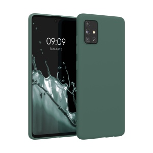 Husa Kwmobile pentru Samsung Galaxy A51, Verde, Silicon, KWM000010YZ048C - Img 1