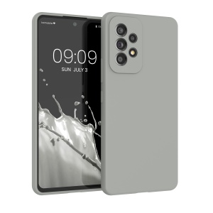 Husa Kwmobile pentru Samsung Galaxy A53 5G, Gri, Silicon, KWM000015GS067C - Img 1