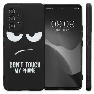 Husa Kwmobile pentru Samsung Galaxy A53 5G, Silicon, Negru/Alb, 58241.02 - Img 2