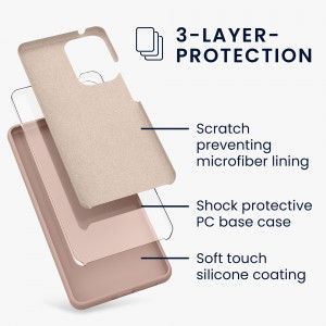 Husa kwmobile pentru Samsung Galaxy A53 5G, Silicon, Roz, 57835.52 - Img 3