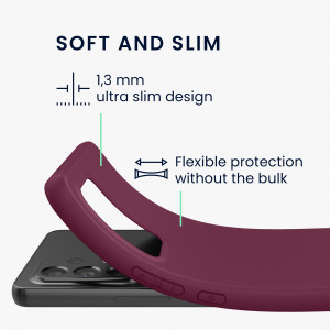 Husa Kwmobile pentru Samsung Galaxy A53 5G, Silicon, Violet, 57808.187 - Img 3