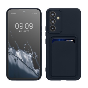 Husa Kwmobile pentru Samsung Galaxy A54 5G, Albastru inchis, Silicon, KWM0000191C003C - Img 1