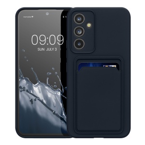 Husa Kwmobile pentru Samsung Galaxy A54 5G, Albastru inchis, Silicon, KWM0000191C003C - Img 2