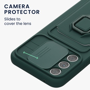 Husa Kwmobile pentru Samsung Galaxy A54 5G, Verde inchis, Silicon, 61339.169 - Img 4