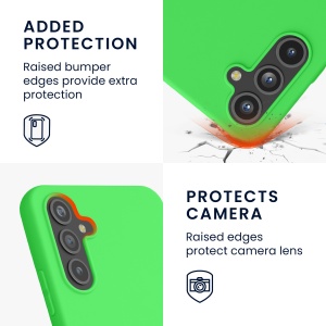 Husa Kwmobile pentru Samsung Galaxy A54 5G, Verde, Silicon, KWM000018FR032C - Img 3