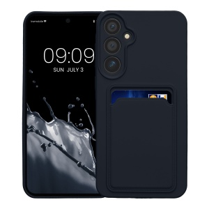 Husa Kwmobile pentru Samsung Galaxy A55 5G, Albastru inchis, Silicon, KWM000021TH002C - Img 2
