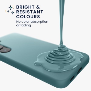 Husa Kwmobile pentru Samsung Galaxy A55, Verde inchis, Silicon, KWM000021ME017C - Img 5