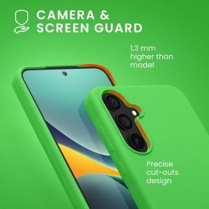 Husa Kwmobile pentru Samsung Galaxy A55, Verde, Silicon, KWM000021ME009C - Img 6