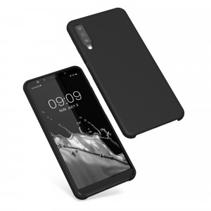 Husa Kwmobile pentru Samsung Galaxy A7 (2018), Silicon, Negru, 47730.01 - Img 2