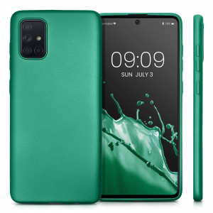 Husa Kwmobile pentru Samsung Galaxy A71, Silicon, Verde, 51213.170 - Img 2