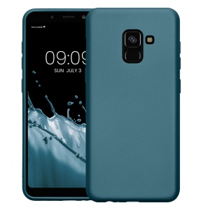 Husa Kwmobile pentru Samsung Galaxy A8 (2018), Albastru, Silicon, KWM0000093L013C - Img 2