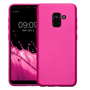 Husa Kwmobile pentru Samsung Galaxy A8 (2018), Roz, Silicon, KWM0000093L009C - Img 2