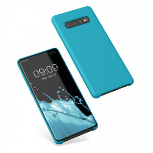 Husa kwmobile pentru Samsung Galaxy S10 Plus, Silicon, Albastru, 49028.205 - Img 2