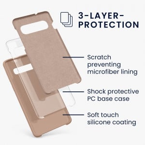 Husa Kwmobile pentru Samsung Galaxy S10, Roz, Silicon, 47732.52 - Img 3