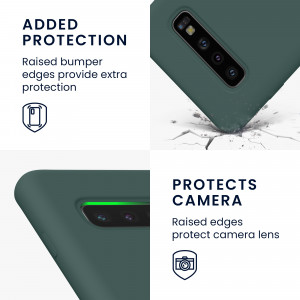 Husa Kwmobile pentru Samsung Galaxy S10, Silicon, Verde, 47732.169 - Img 4