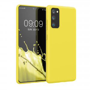 Husa Kwmobile pentru Samsung Galaxy S20 FE, Silicon, Galben, 53604.165 - Img 1
