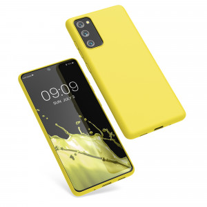 Husa Kwmobile pentru Samsung Galaxy S20 FE, Silicon, Galben, 53604.165 - Img 2