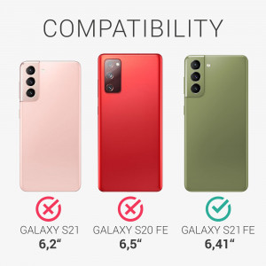 Husa Kwmobile pentru Samsung Galaxy S21 FE, Silicon, Verde, 55484.172 - Img 6