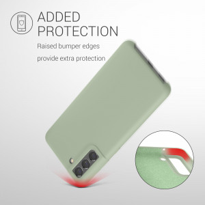Husa Kwmobile pentru Samsung Galaxy S21 FE, Silicon, Verde, 55487.172 - Img 6