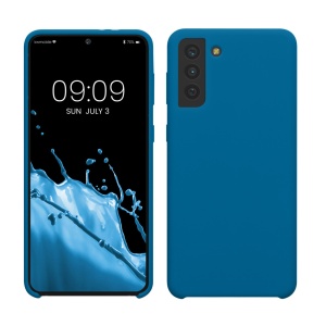 Husa Kwmobile pentru Samsung Galaxy S21 Plus, Albastru, Silicon, 54066.228 - Img 1