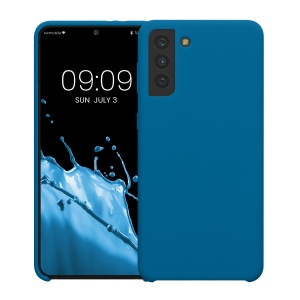 Husa Kwmobile pentru Samsung Galaxy S21 Plus, Albastru, Silicon, 54066.228 - Img 2