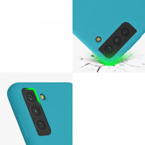 Husa kwmobile pentru Samsung Galaxy S21 Plus, Silicon, Albastru, 54066.205 - Img 8