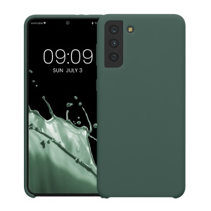 Husa Kwmobile pentru Samsung Galaxy S21 Plus, Verde, Silicon, 54066.166 - Img 2