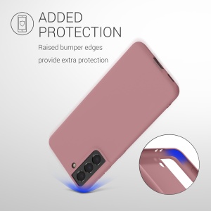 Husa Kwmobile pentru Samsung Galaxy S21, Roz deschis, Silicon, KWM000012BS042C - Img 6