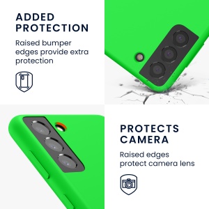 Husa Kwmobile pentru Samsung Galaxy S21, Verde, Silicon, 54056.44 - Img 4