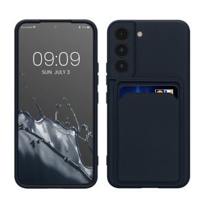 Husa Kwmobile pentru Samsung Galaxy S22, Albastru inchis, Silicon, KWM0000191F003C - Img 1