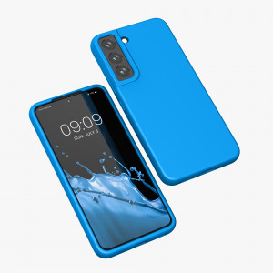 Husa Kwmobile pentru Samsung Galaxy S22, Silicon, Albastru, 56756.157 - Img 2
