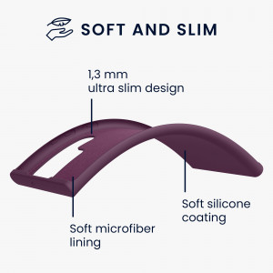 Husa Kwmobile pentru Samsung Galaxy S22 Ultra, Silicon, Violet, 57570.187 - Img 3