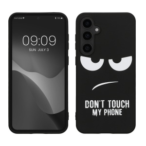 Husa Kwmobile pentru Samsung Galaxy S23 FE, Negru/Alb, Silicon, KWM000021PZ001C - Img 1
