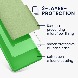 Husa Kwmobile pentru Samsung Galaxy S23 FE, Verde, Silicon, KWM000021KZ007C - Img 5