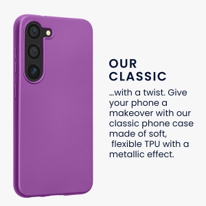 Husa Kwmobile pentru Samsung Galaxy S23, Violet, Silicon, 60312.24 - Img 4