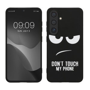 Husa Kwmobile pentru Samsung Galaxy S24, Negru/Alb, Silicon, KWM000021QE001C - Img 1