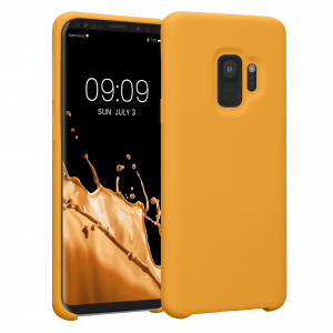 Husa Kwmobile pentru Samsung Galaxy S9, Silicon, Portocaliu, 44182.191 - Img 1