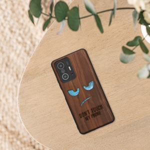 Husa Kwmobile pentru Xiaomi 11T/11T Pro, Maro/Albastru, Lemn, KWM000014HW010C - Img 7