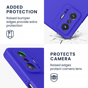 Husa Kwmobile pentru Xiaomi 11T/11T Pro, Silicon, Albastru, 56573.134 - Img 4