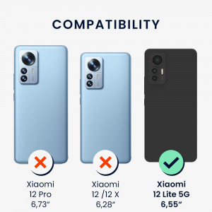 Husa Kwmobile pentru Xiaomi 12 Lite, Silicon, Negru, 59470.47 - Img 6