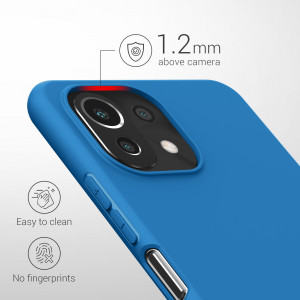 Husa Kwmobile pentru Xiaomi Mi 11 Lite 5G/11 Lite 5G NE, Silicon, Albastru, 54726.228 - Img 4