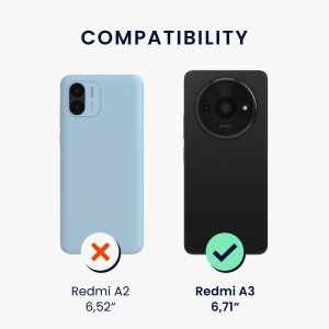 Husa Kwmobile pentru Xiaomi Redmi A3, Verde deschis, Silicon, KWM000020ON002C - Img 6