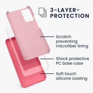 Husa Kwmobile pentru Xiaomi Redmi Note 11 Pro/Redmi Note 11 Pro 5G, Silicon, Coral, 57373.103 - Img 3