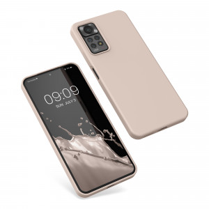 Husa Kwmobile pentru Xiaomi Redmi Note 11 Pro/Redmi Note 11 Pro 5G, Silicon, Crem, 57373.225 - Img 2